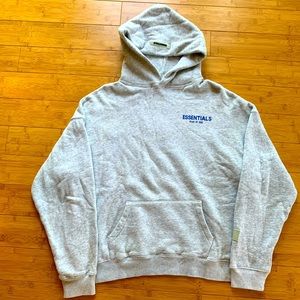 RARE! Grey Fear of God Essentials TMC Crenshaw Hoodie Sweatshirt size medium M